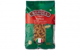 Borges Fusilli Whole Wheat Pasta   Pack  500 grams